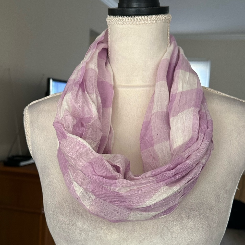 Women’s Checked Print Infinity Scarf Neck Warmer Fall Fashion